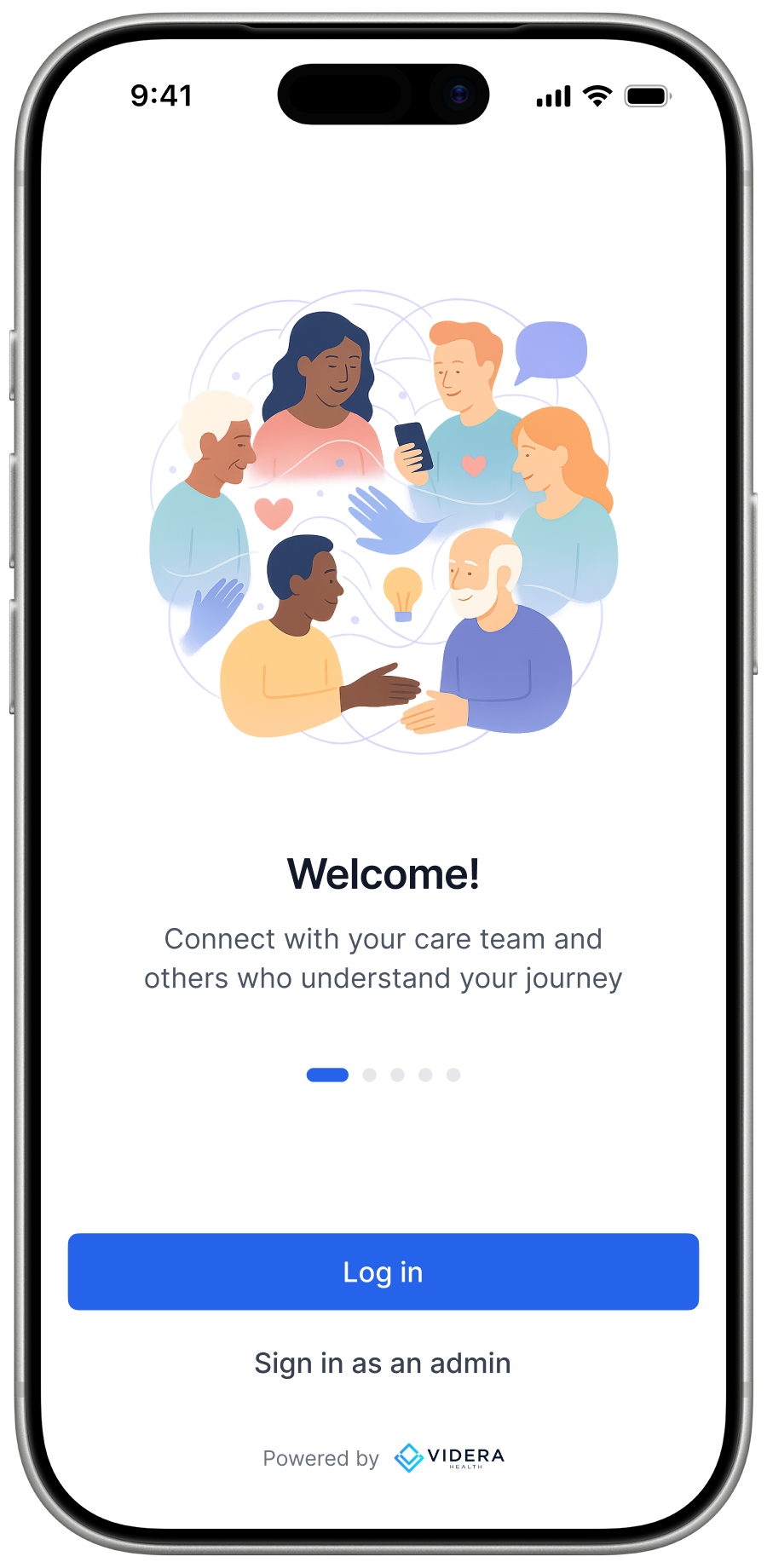Login Flow Alumni App screen