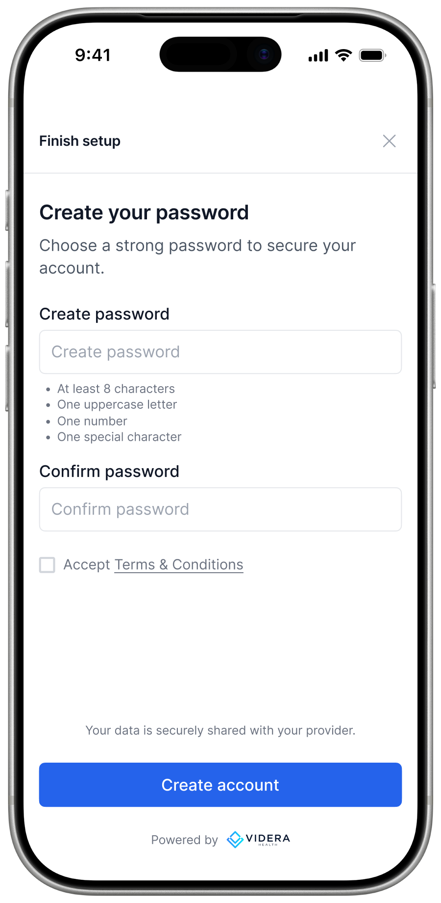 Login Flow Alumni App screen