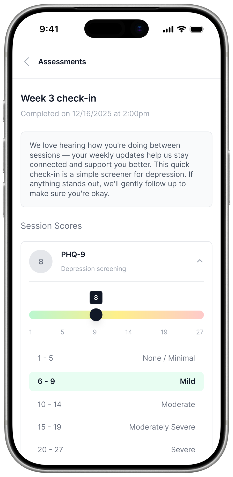 My Health Alumni App screen