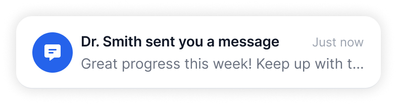 Message from Dr. Smith