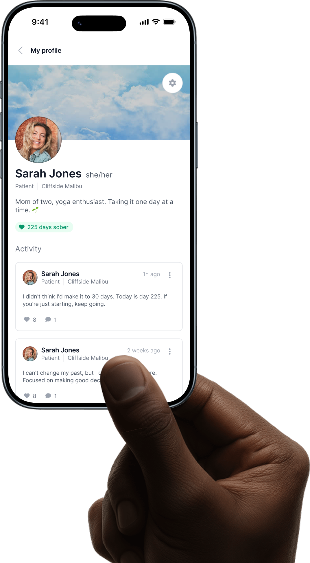 Alumni App patient profile