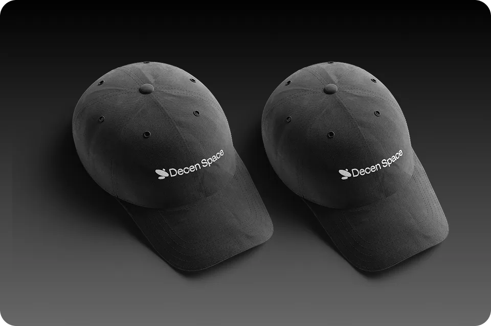 Decen Space cap mockup