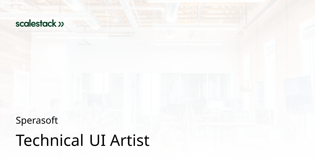 Technical UI Artist at Sperasoft